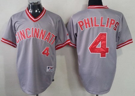 Brandon Phillips Cincinnati Reds gray jersey