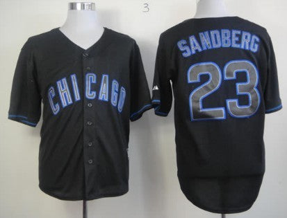 Ryne Sandberg Chicago Cubs black Fashion jersey