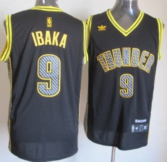 Serge Ibaka Oklahoma City Thunder black Fashion jersey