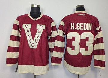 Henrik Sedin Vancouver Canucks red jersey