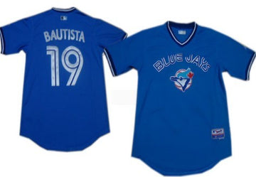 Jose Bautista Toronto Blue Jays blue jersey