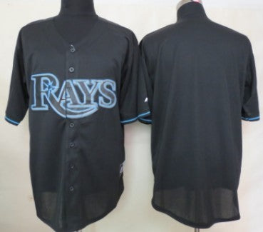 Custom Tampa Bay Rays black Fashion jersey