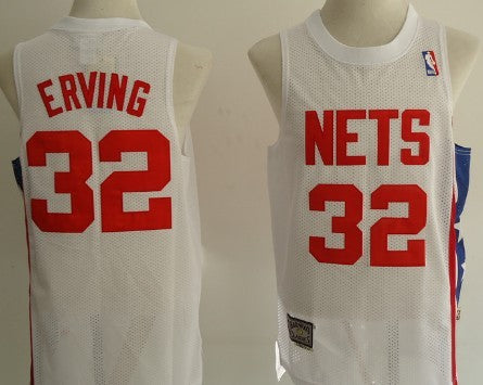 New Julius Erving Aba Hardwood Brooklyn Nets white Classic jersey