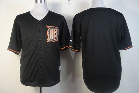 Custom Detroit Tigers black Fashion jersey