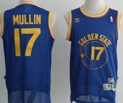 Chris Mullin Golden State Warriors blue Throwback jersey