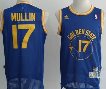 Chris Mullin Golden State Warriors blue Throwback jersey