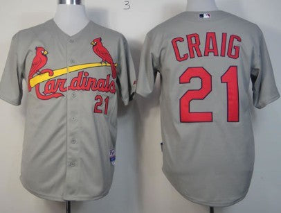 Allen Craig St. Louis Cardinals gray jersey