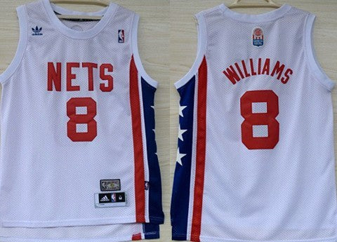 New Deron Williams Aba Hardwood Brooklyn Nets white Classic jersey