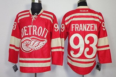 Johan Franzen Detroit Red Wings red Winter Classic jersey