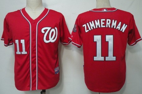 Ryan Zimmerman Washington Nationals red jersey