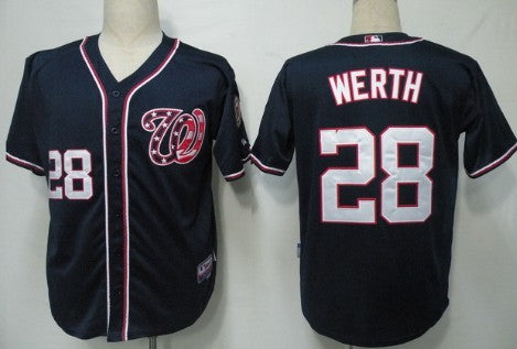 Jayson Werth Washington Nationals navy jersey