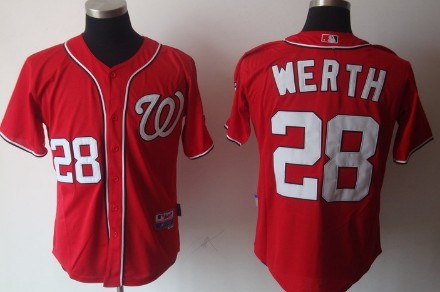 Jayson Werth Washington Nationals red jersey