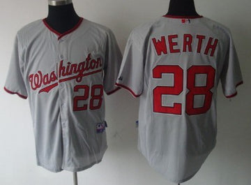 Jayson Werth Washington Nationals gray jersey