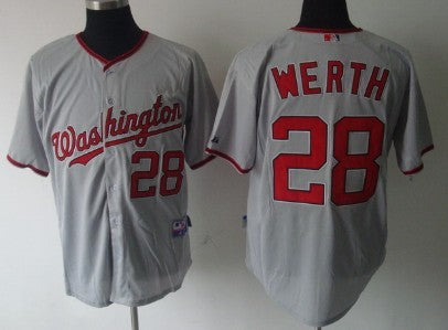 Jayson Werth Washington Nationals gray jersey