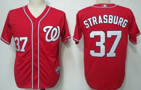Stephen Strasburg Washington Nationals red jersey