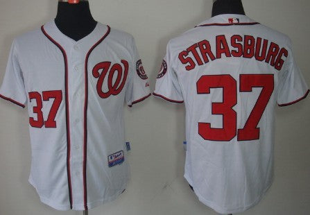 Stephen Strasburg Washington Nationals white jersey
