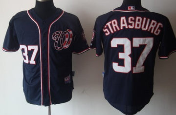Stephen Strasburg Washington Nationals navy jersey