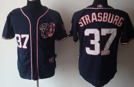 Stephen Strasburg Washington Nationals navy jersey