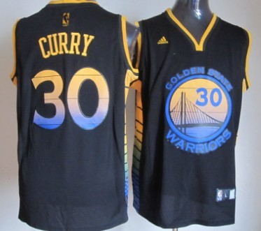 Stephen Curry Golden State Warriors black Fashion jersey