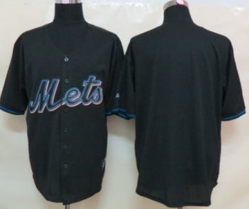 Custom New York Mets black Fashion jersey