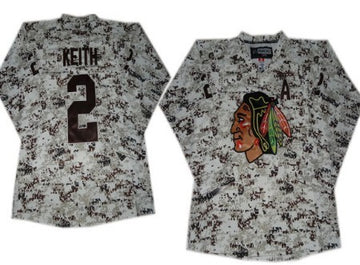 Duncan Keith Chicago Blackhawks white Camo jersey