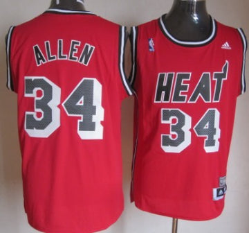 Ray Allen Aba Hardwood Classics Miami Heat red jersey