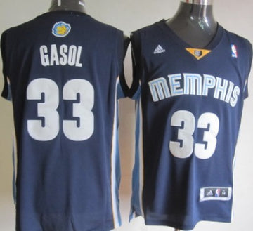 Marc Gasol Revolution Memphis Grizzlies navy jersey