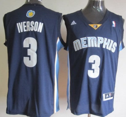 Allen Iverson Revolution Memphis Grizzlies navy jersey