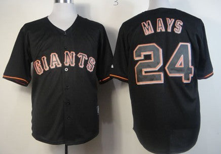 Willie Mays San Francisco Giants black Fashion jersey
