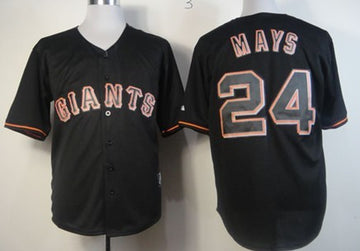Willie Mays San Francisco Giants black Fashion jersey