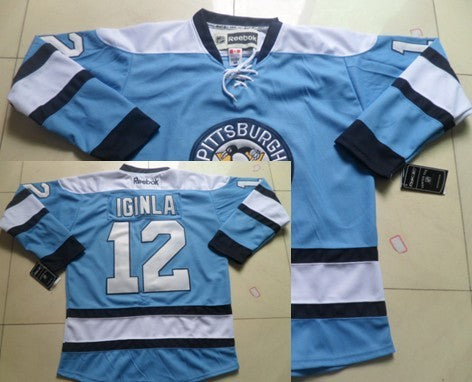 Jarome Iginla Pittsburgh Penguins blue jersey