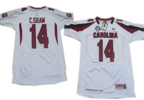 Connor Shaw South Carolina Gamecocks white jersey