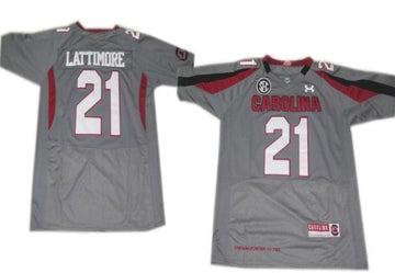 Marcus Lattimore South Carolina Gamecocks gray jersey