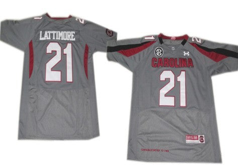Marcus Lattimore South Carolina Gamecocks gray jersey