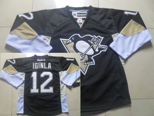 Jarome Iginla Pittsburgh Penguins black jersey
