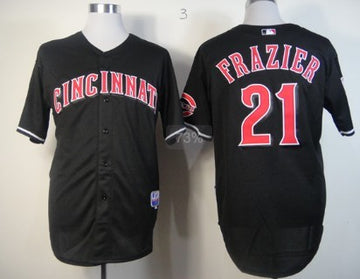 Todd Frazier Cincinnati Reds black jersey