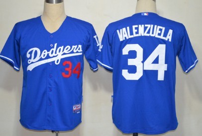 Fernando Valenzuela Los Angeles Dodgers blue jersey
