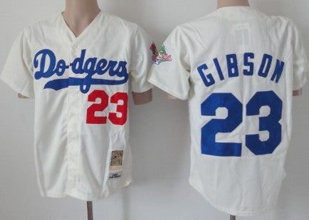 Kirk Gibson Los Angeles Dodgers cream Throwback jersey