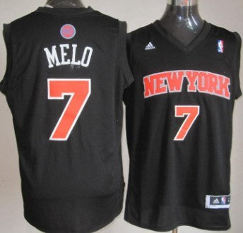 Melo New York Knicks black Fashion jersey