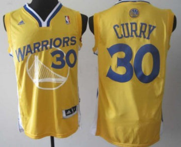 Stephen Curry Revolution Golden State Warriors yellow jersey