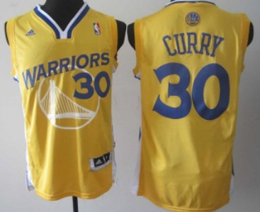 Stephen Curry Revolution Golden State Warriors yellow jersey