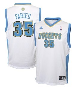 Kenneth Faried Denver Nuggets white jersey
