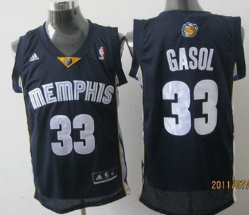 Marc Gasol Memphis Grizzlies navy jersey