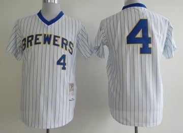 Paul Molitor Milwaukee Brewers white Throwback jersey