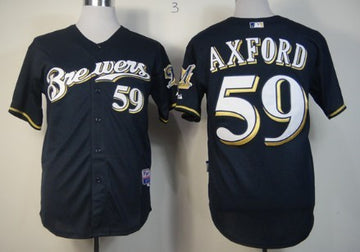 John Axford Milwaukee Brewers navy jersey