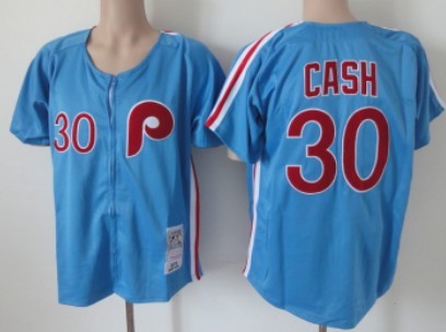 Dave Cash Philadelphia Phillies blue Throwback jersey
