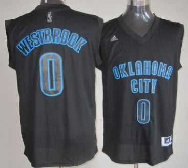Russell Westbrook All Oklahoma City Thunder black Fashion jersey