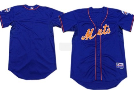 Custom New York Mets blue jersey