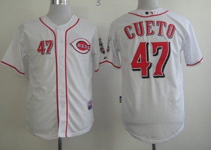 Johnny Cueto Cincinnati Reds white jersey