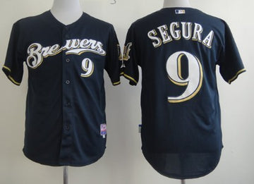 Jean Segura Milwaukee Brewers navy jersey